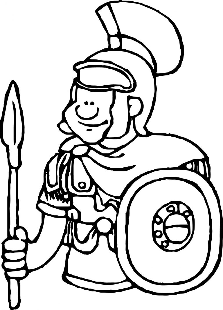 Rome Soldier Soldier Coloring Page | Wecoloringpage.com