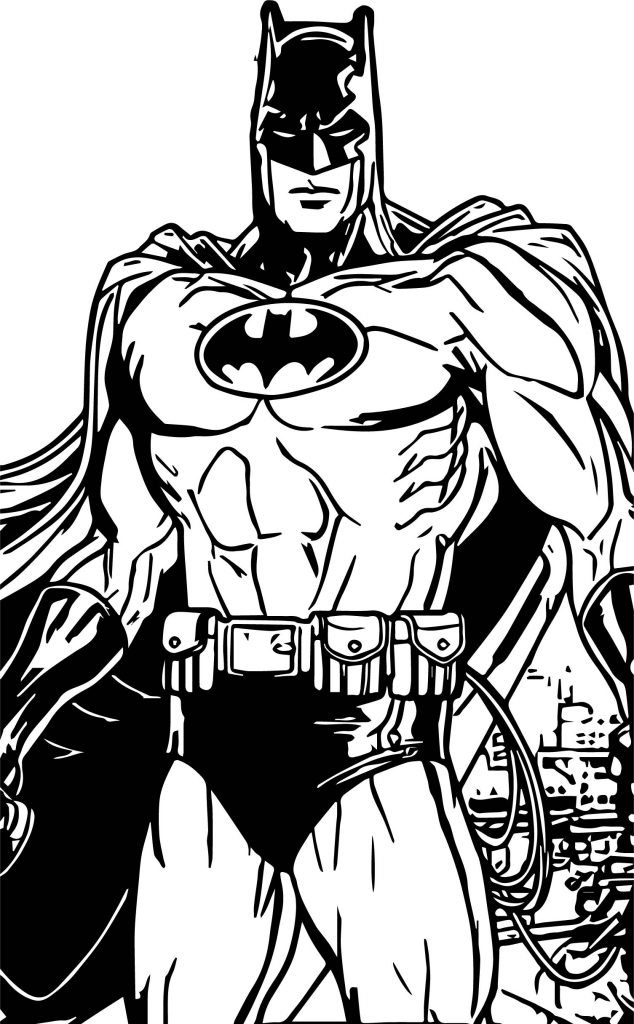 Superhero Batman Coloring Page - Wecoloringpage.com