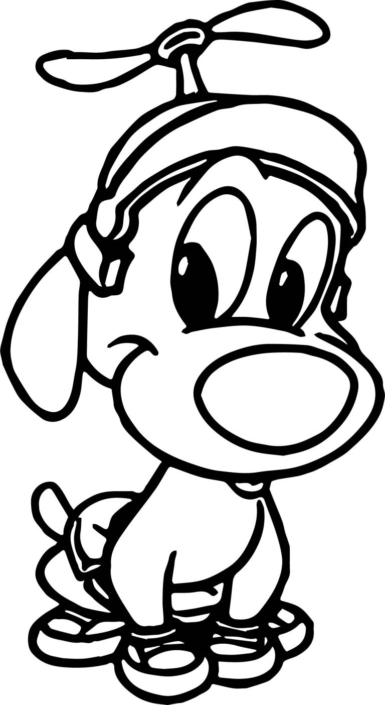 Warner Bros Baby Looney Tunes Cute Dog Coloring Page - Wecoloringpage.com