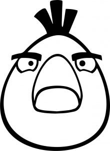 Angry Birds Egg Bird Coloring Page