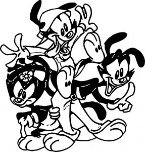 Animaniacs Bunch Coloring Page