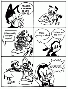 Animaniacs New Antics Page Five Coloring Page