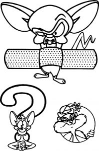 Animaniacs Sticker Coloring Page