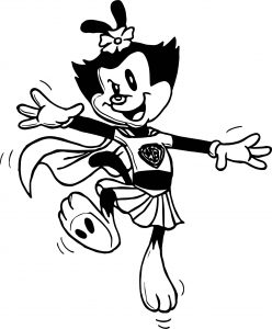 Animaniacs Superdot Dance Coloring Page