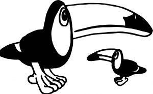 Any Word Toucan Coloring Page