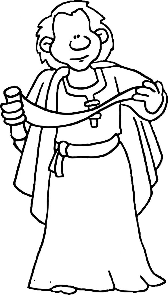 Apostle Paul Read Coloring Page | Wecoloringpage.com