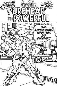 Archie Cove Pureheart Powerful Coloring Page