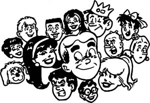 Archie Friends Archie And Friends Coloring Page