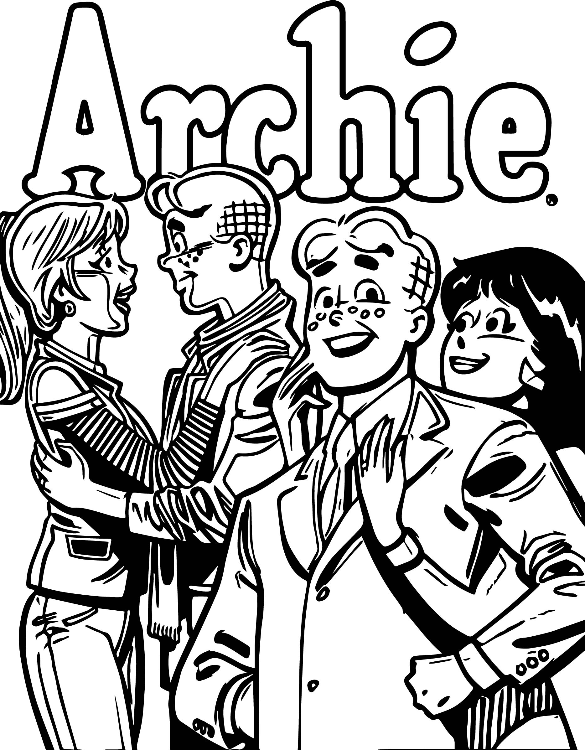 Archie Married Life Coloring Page Wecoloringpagecom