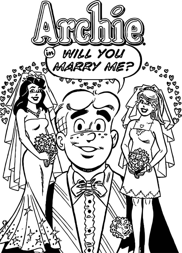Betty And Archie Coloring Pages Coloring Pages