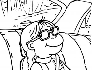 Arthur Girl In Car Coloring Page