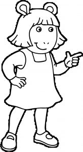 Arthur Girlfriend Coloring Page