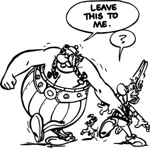 Asterix And Obelix Leave This To Me Coloring Page