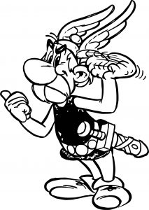 Asterix Brain Coloring Page