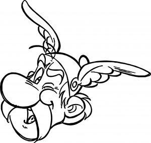 Asterix Head Coloring Page