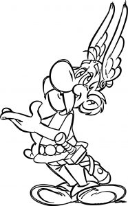 Asterix Perso Coloring Page