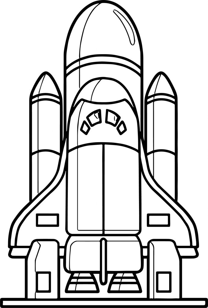 Astronaut Vehicle Rocket Coloring Page - Wecoloringpage.com