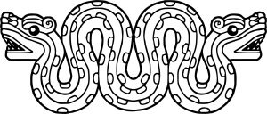 Aztecs Snake Coloring Page