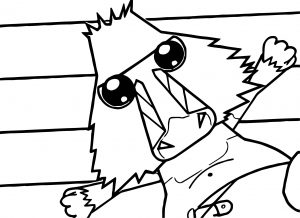 Baby Baboon Coloring Page