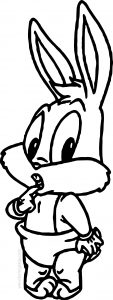 Baby Bugs Bunny What Coloring Page