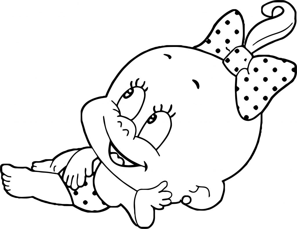 Baby Girl Funny Images Coloring Page Wecoloringpage Com