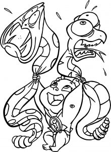 Baby Hercules Pinch Coloring Pages