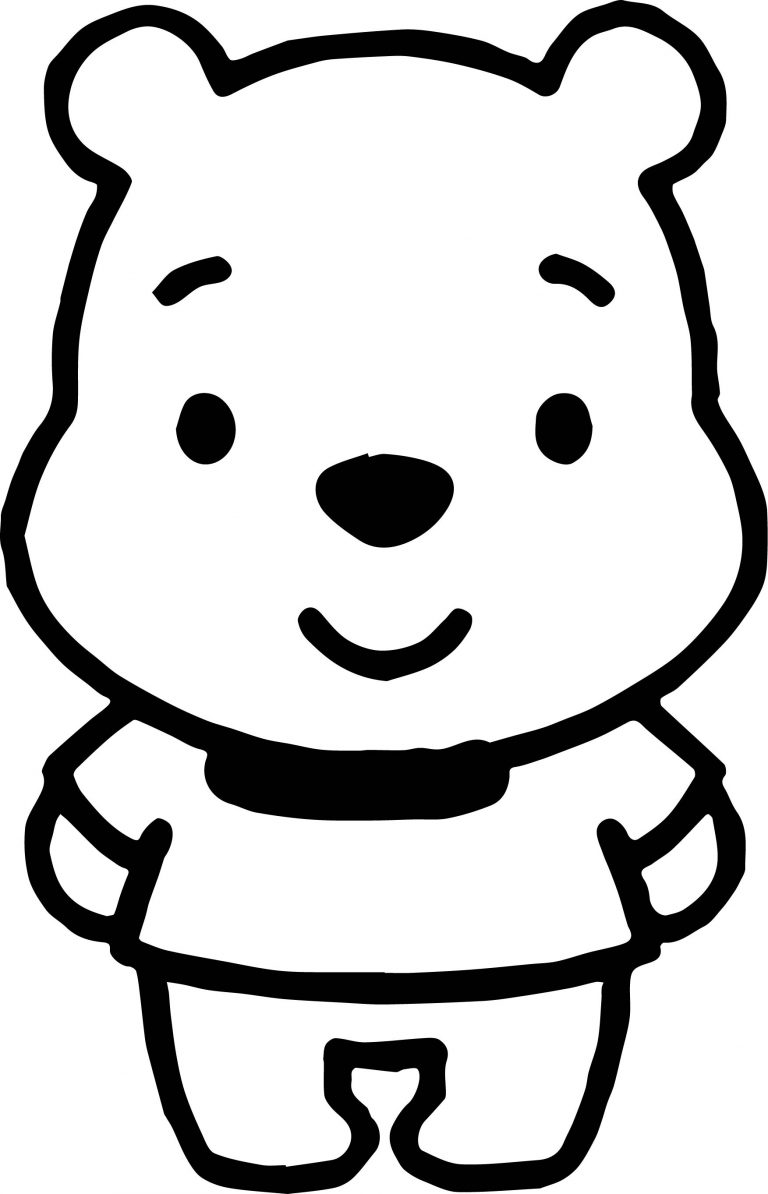 Baby Pooh Bear Coloring Pages - Wecoloringpage.com