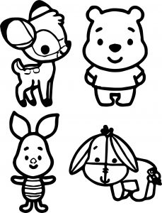 Baby Winnie The Pooh Disney Coloring Page
