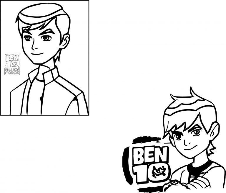 Ben 10 Alien Force Episode X Ben Before After Coloring Page ...