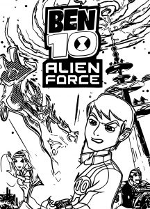 Ben 10 Alien Force US ESRB PSP Coloring Page