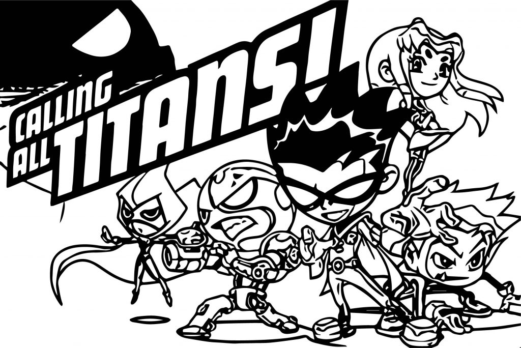 Calling Titans Games Free Cartoon Network Coloring Page ...