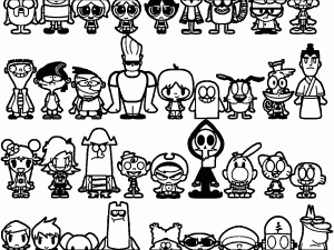 Cartoon Network Characters Coloring Page