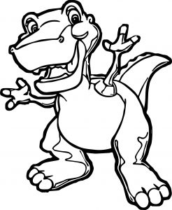 Chomper The Tyrannosaurus Coloring Page