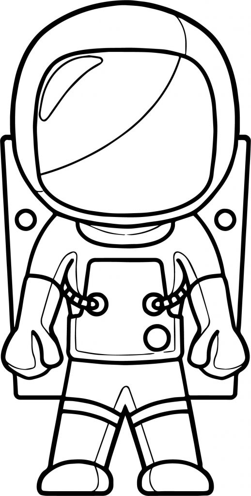 Closed Astronaut Coloring Page - Wecoloringpage.com