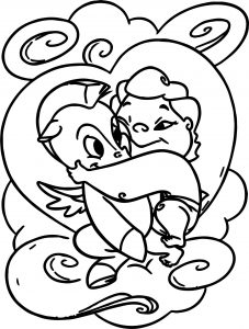 Cute Baby Hercules And Baby Pegasus Coloring Pages