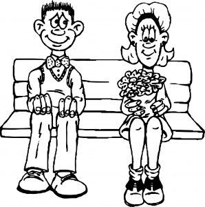 Date First Date Coloring Page