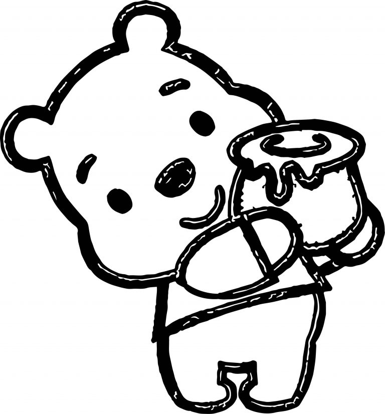 Baby Pooh Bear Coloring Pages - Wecoloringpage.com