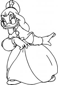 Disney The Three Musketeers Daisy Duck Coloring Pages