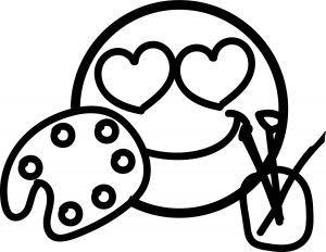 Draw With Emoticons Emology Smiley Big Coloring Page