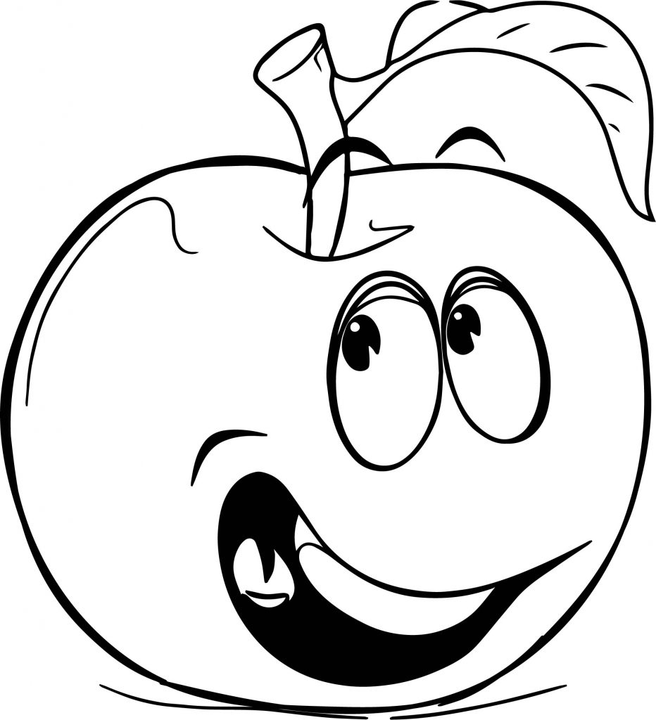 Free Food Apple Of Public Coloring Page - Wecoloringpage.com