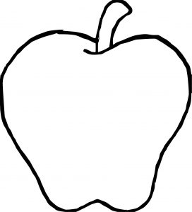 Fruit Apple Coloring Page