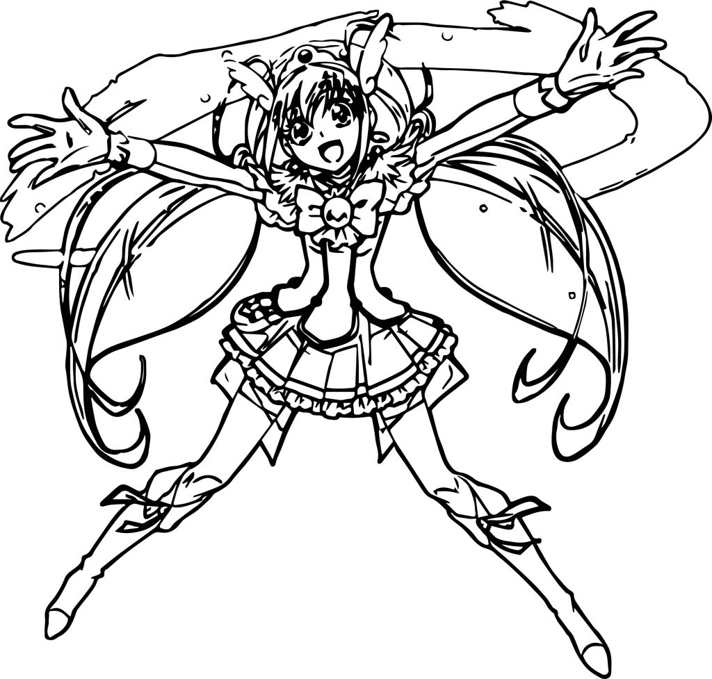 Glitter Force Loving Coloring Page - Wecoloringpage.com