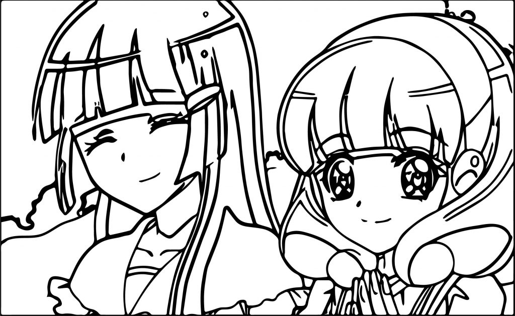 Glitter Force Picture Coloring Page - Wecoloringpage.com