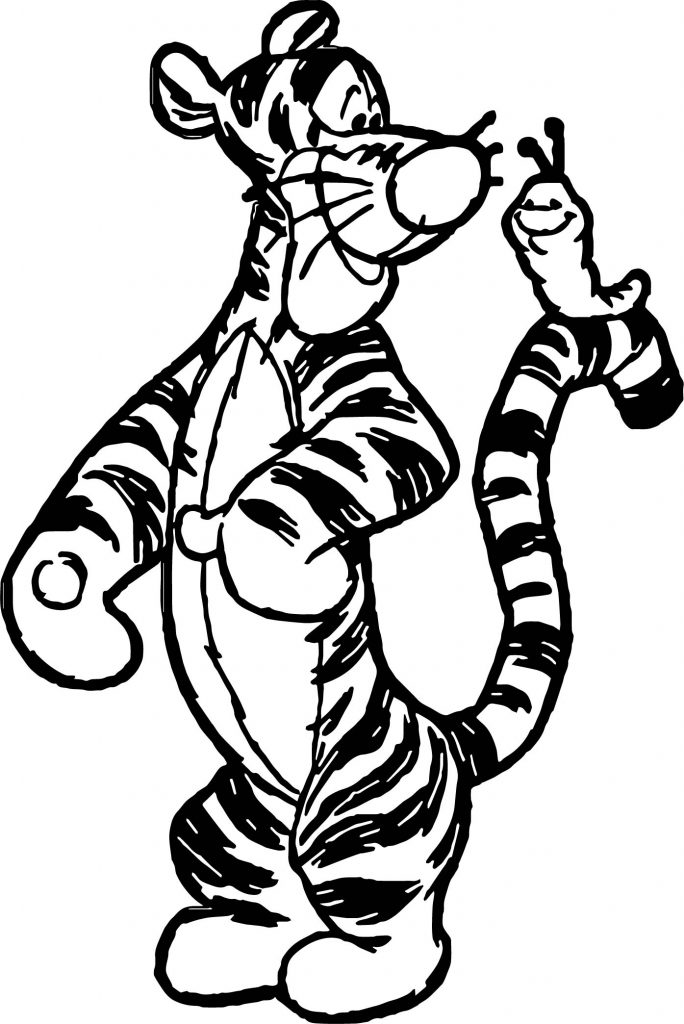 Greasy Tigger Coloring Page - Wecoloringpage.com