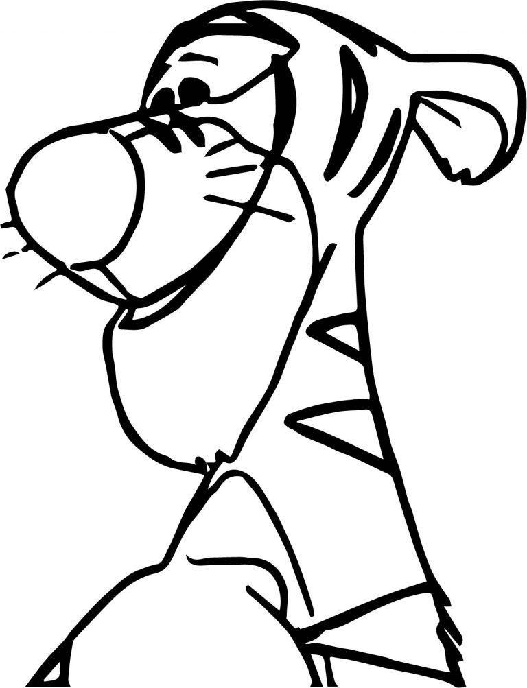 Lovely Tigger Coloring Page - Wecoloringpage.com