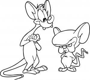 Pinky And The Brain Wallpaper Background Coloring Page