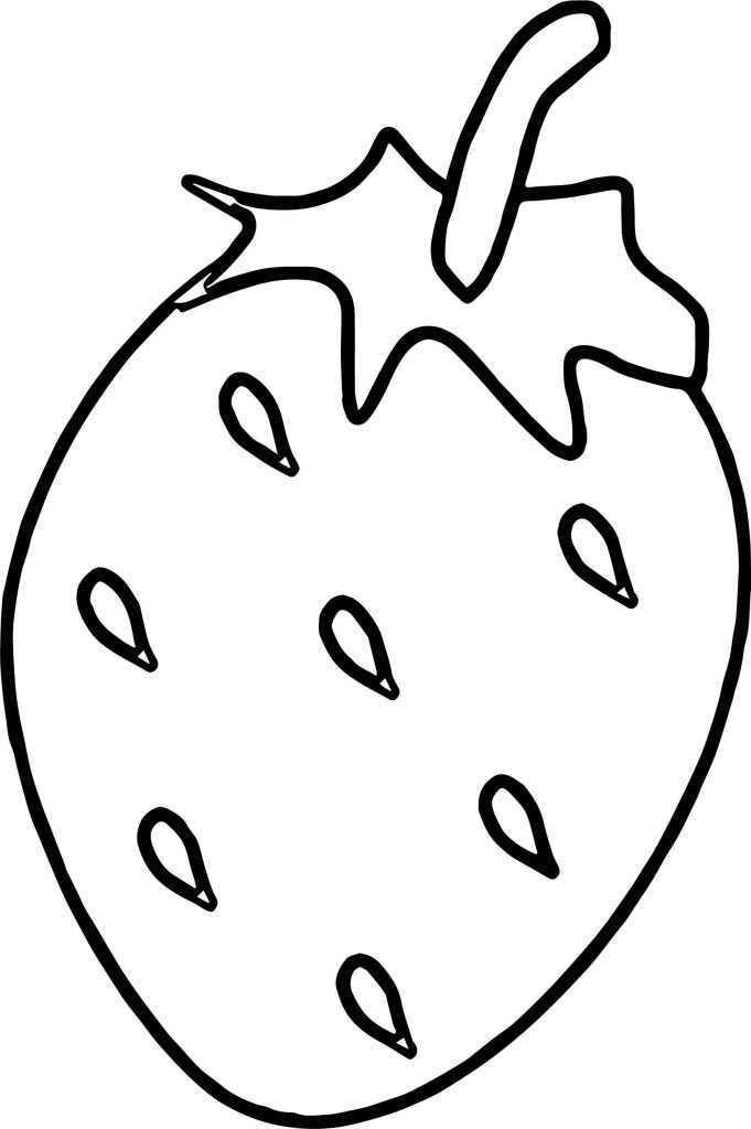 Strawberry Free Coloring Page - Wecoloringpage.com