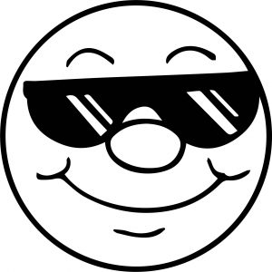 Sun With Sunglasses Coloring Page