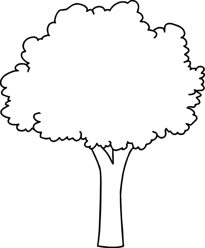 Дерево трафарет для рисования