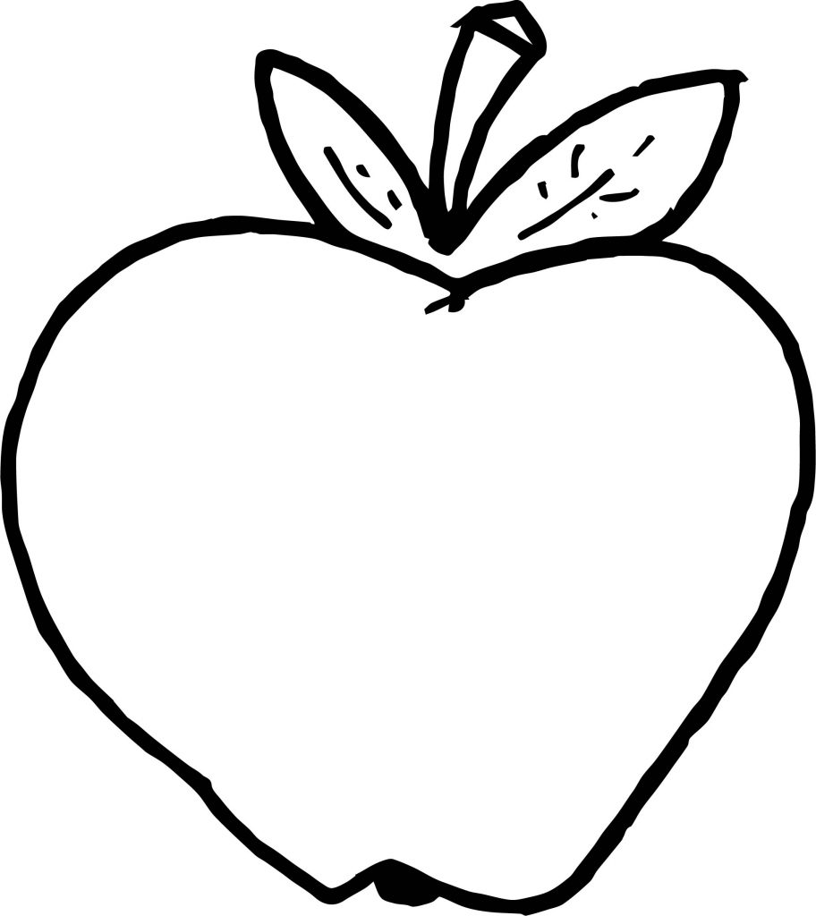 Apple Image Free Food Coloring Page - Wecoloringpage.com